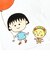 まる子とコジコジ eHONTOMO 風船 ダイカットポストカード 文具 まるコジ 日本製