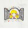 水森亜土 ワンポイント柄 ハイネック半袖Tシャツ(L) ホワイト アパレル