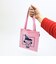 スヌーピー ルーシー ミニトートバッグ ピンク PEANUTS 75th ROOTOTE ルートート SNOOPY