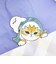 モフサンド (サメにゃんとあざらし) チェック切替エプロン キッチン アパレル mofusand
