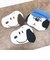 スヌーピー ダイカットフェイスポーチ ブラック SNOOPY