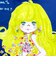 水森亜土 エコバッグ サムワン(ネイビー×パープル)
