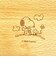 スヌーピー 木製くりぬき ランチボックス (オスワリ) SNOOPY