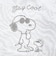 スヌーピー ジョークール チェックリバーシブルナップザック グレー リュック SNOOPY