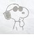 スヌーピー ジョークール チェックリバーシブルトートバッグ グレー SNOOPY