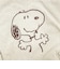 スヌーピー チェックリバーシブルポーチ ベージュ SNOOPY