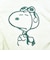 スヌーピー チェックリバーシブルポーチ グリーン SNOOPY