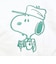 スヌーピー チェックリバーシブルポーチ アイボリー SNOOPY