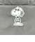 スヌーピー ジョークール 保冷 ランチトートバッグ(M) ブラック 正面モノトーン SNOOPY