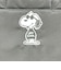 スヌーピー ジョークール 保冷 ランチトートバッグ(M) ブラック 正面モノトーン SNOOPY