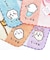ちいかわ イエロー！！ タオルハンカチ ブルー