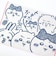 ちいかわ 何してたんだっけ バスマット アイボリー