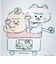 ほわころくらぶ 10周年記念 ダイカットステッカー ぽんぽんぽめちゃん＆しろころちゃん シール 文具 日本製