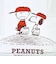 スヌーピー クリアトートバッグ レッド ベースボール SNOOPY