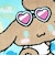 サンリオ 日焼け シナモロール さがらポーチ シナモン Sanrio