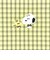 スヌーピー 巾着 グリーン チェックワッペンシリーズ SNOOPY