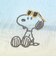 スヌーピー メッシュミニトートバッグ サンセットサングラス SNOOPY