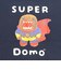 どーもくん SUPER Domo Tシャツ(M) ネイビー アパレル NHK