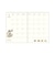 水森亜土 2027年 手帳 月間B6 (ブルー) スケジュール帳 文具 《10月はじまり》 日本製
