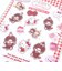 モンチッチ × サンリオ ハローキティ キラキラシール(A) 文具 Sanrio