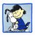 スヌーピー シェニール織ミニタオル グレー HUG ハンカチ 日本製 SNOOPY