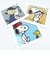 スヌーピー シェニール織ミニタオル グレー HUG ハンカチ 日本製 SNOOPY