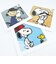 スヌーピー シェニール織ミニタオル グレー HUG ハンカチ 日本製 SNOOPY