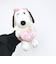 スヌーピー ベル ピンクストライプ  ハート ぬいぐるみ(S) SNOOPY