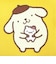 サンリオ ポムポムプリン フラットニットポーチ Sanrio