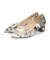 パールモチーフヒールオペラパンプス/41312