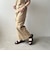 【Fit meサンダル】ニットダブルベルトサンダル
