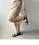 【Fit meサンダル】ニットダブルベルトサンダル
