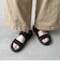 【Fit meサンダル】ニットダブルベルトサンダル