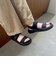 【Fit meサンダル】ニットダブルベルトサンダル