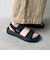 【Fit meサンダル】ニットダブルベルトサンダル