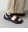 【Fit meサンダル】ニットダブルベルトサンダル