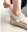 【Fit meサンダル】ニットダブルベルトサンダル