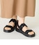 【Fit meサンダル】ニットダブルベルトサンダル