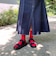 【Fit meサンダル】ニットダブルベルトサンダル