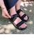 【Fit meサンダル】ニットダブルベルトサンダル