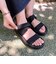 【Fit meサンダル】ニットダブルベルトサンダル