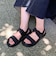 【Fit meサンダル】ニットダブルベルトサンダル