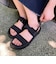 【Fit meサンダル】ニットダブルベルトサンダル