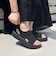 【Fit meサンダル】サイドオープンニット厚底サンダル/55207
