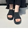【Fit meサンダル】サイドオープンニット厚底サンダル/55207