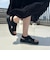【Fit meサンダル】サイドオープンニット厚底サンダル/55207