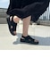 【Fit meサンダル】サイドオープンニット厚底サンダル/55207