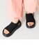 【Fit meサンダル】サイドオープンニット厚底サンダル/55207