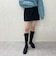 サイドベルトレースアップロングブーツ