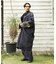 【チャイハネ】ヤオリ異素材パッチワークMEN'Sロングカーディガン